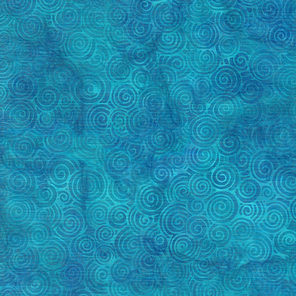 Chickadee - Swirls - Blue