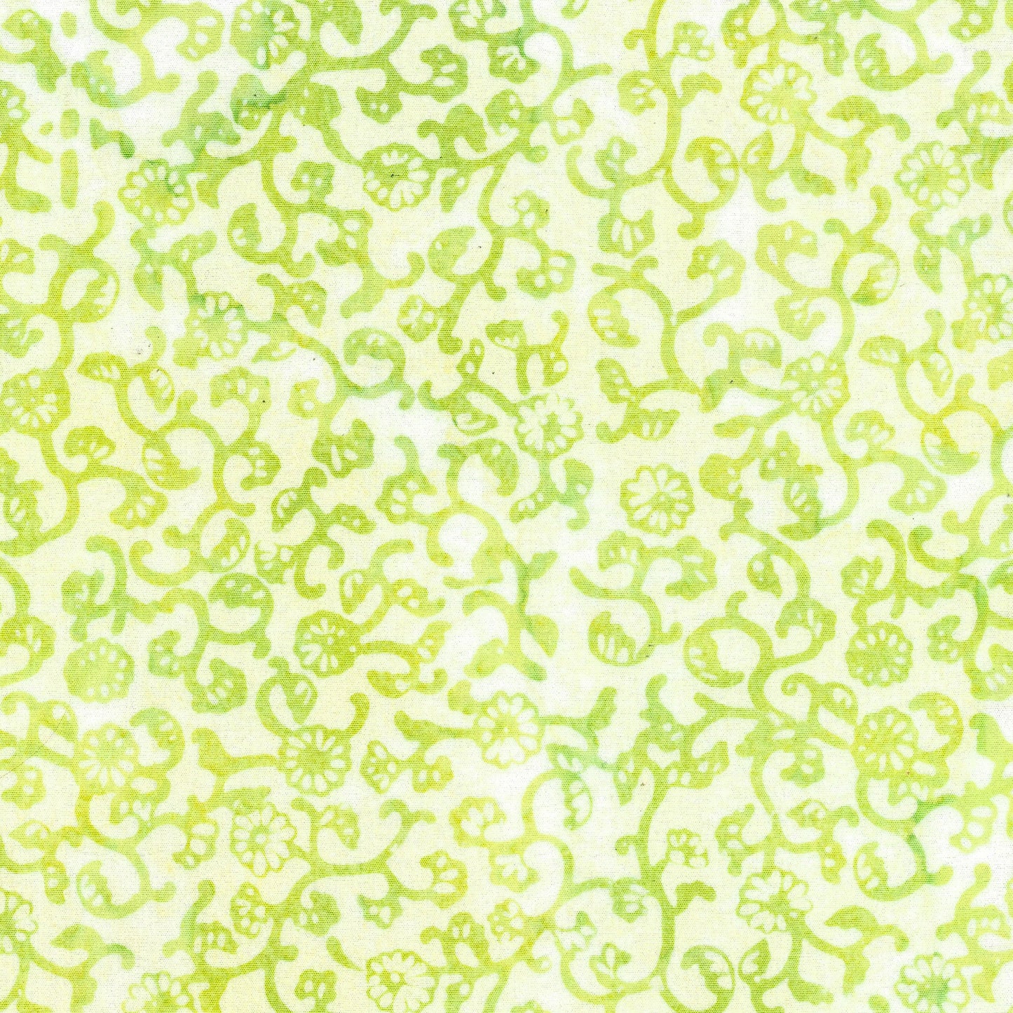 Ornate Gems - Daisies and Vines-Light Green| Fabric by the Yard