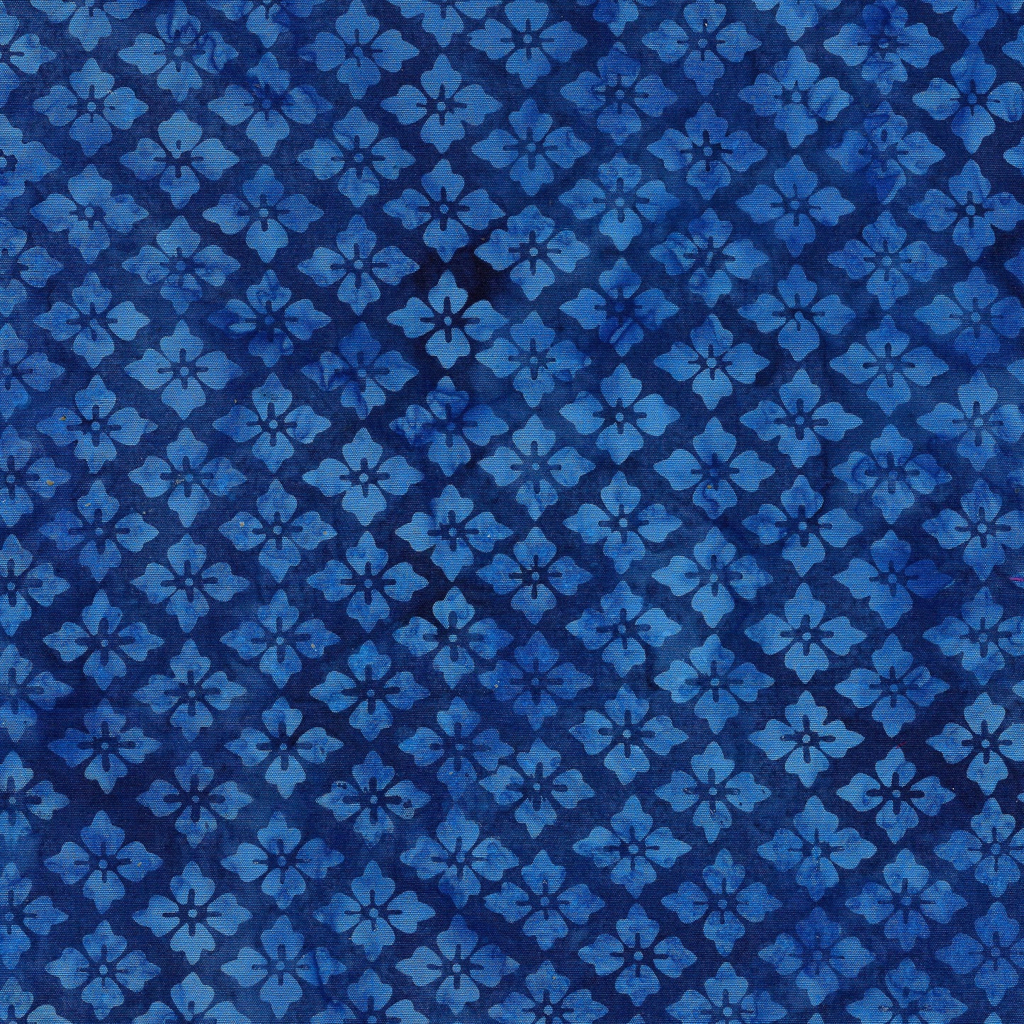 Ornate Gems - Floral Diamonds - Blue| Fabric by the Yard