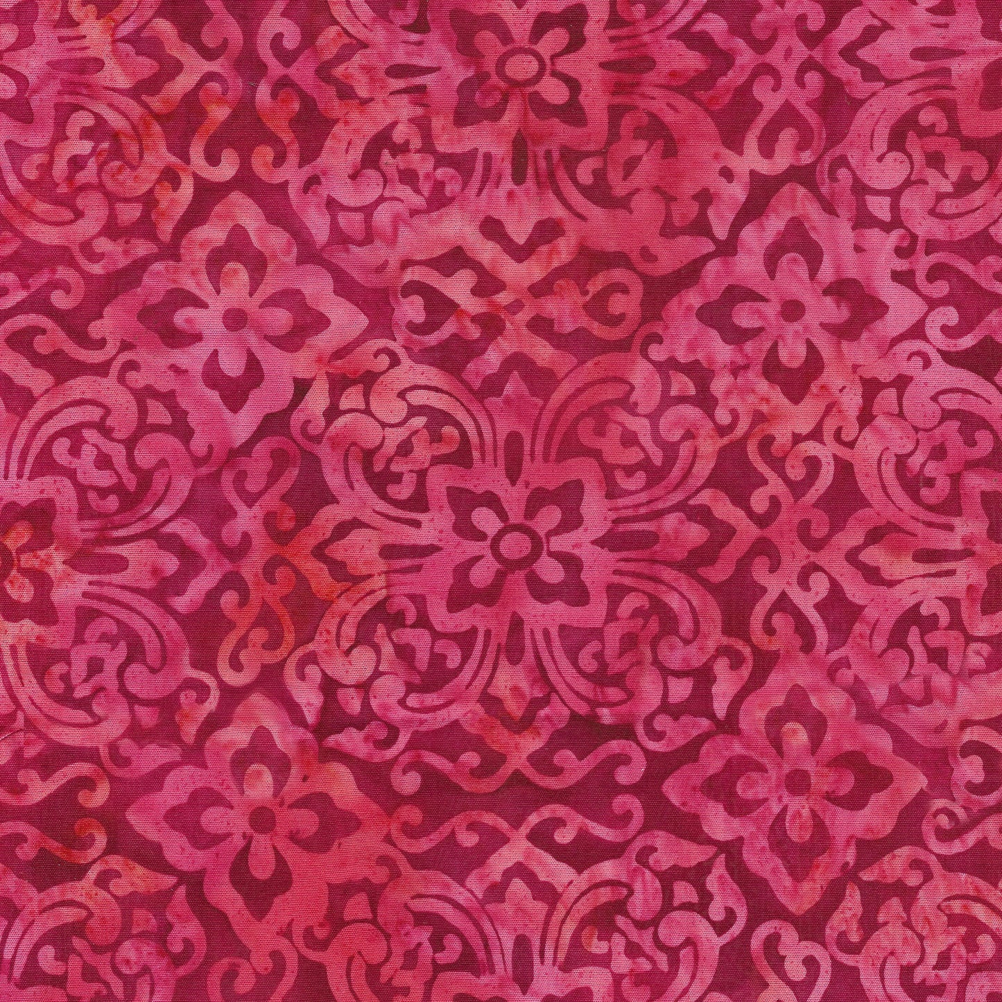 Ornate Gems - Floral Medallions - Pink| Fabric by the Yard