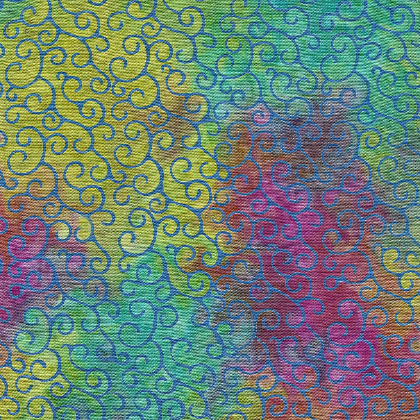 Ornate Gems - Scrolls - Multi| Fabric by the Yard