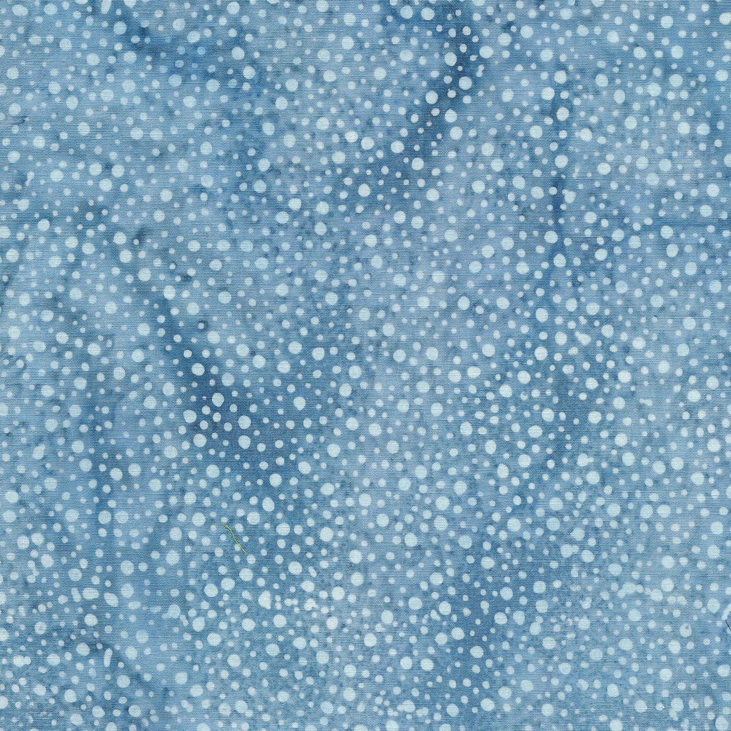 Woodcut Blossoms - Dots - Blue