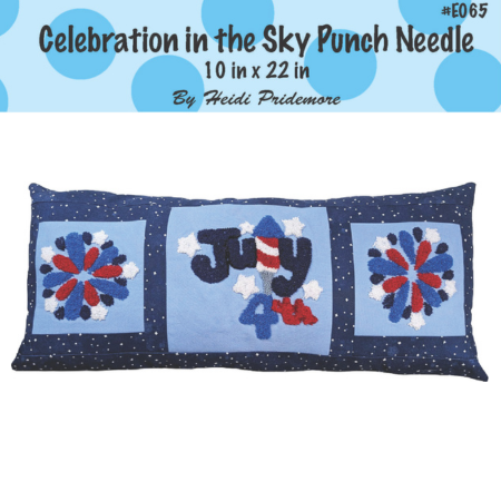Celebration in the Sky Punch Needle 12 wt Thread Pattern and Optional Tool Set