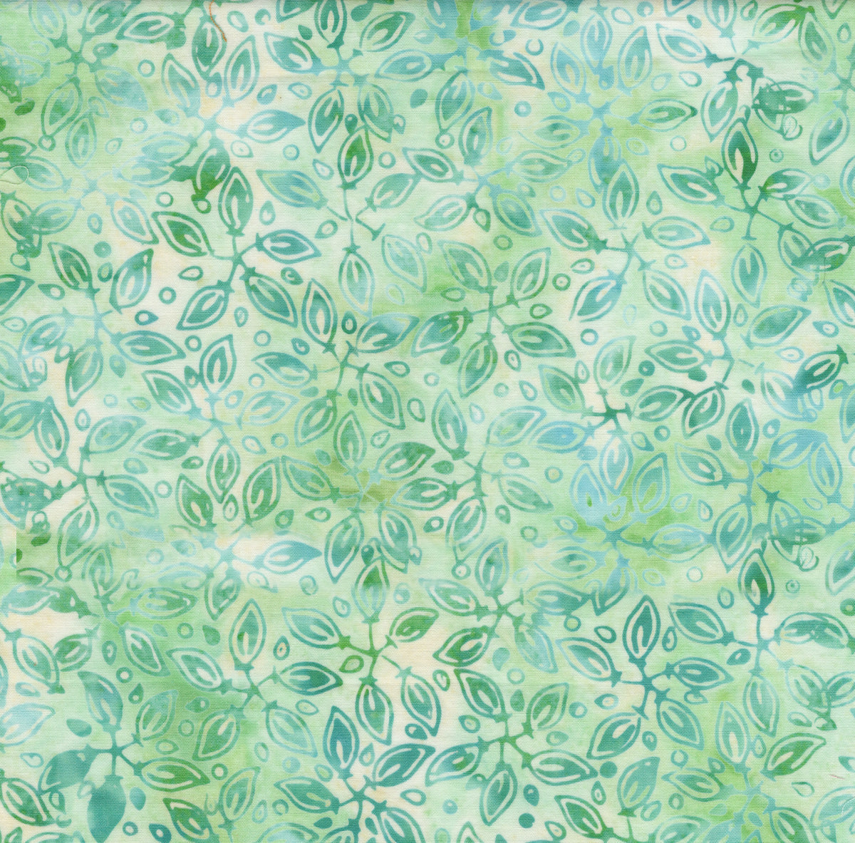 Pinwheel Petals Green Batik Fabric | Island Batik
