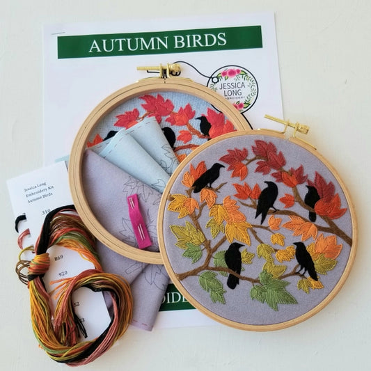 Autumn Birds - Embroidery Kit