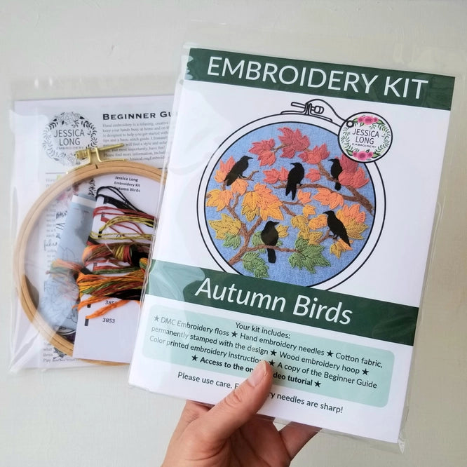 Autumn Birds - Embroidery Kit