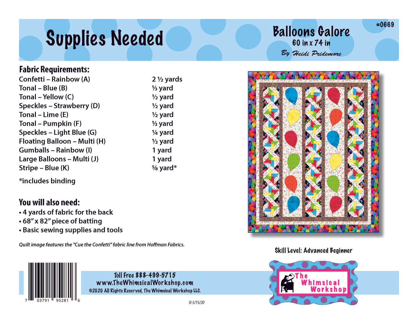 Balloons Galore - Quilt Pattern