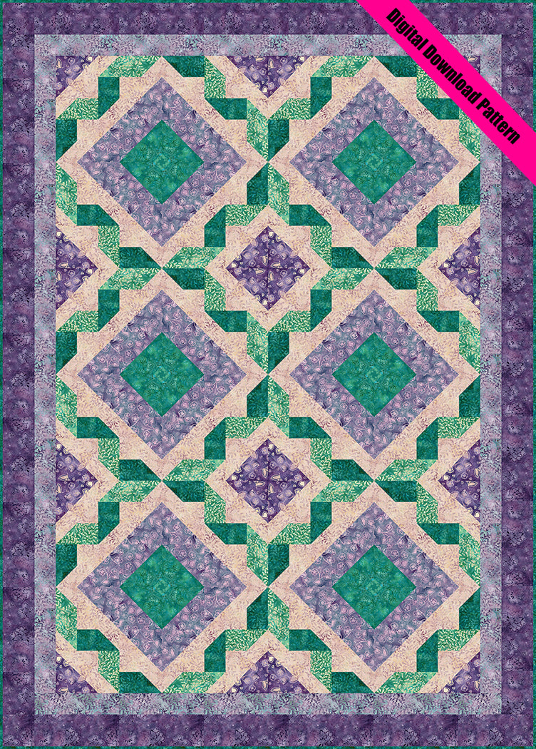 Batik Ribbon Twist II Quilt Pattern