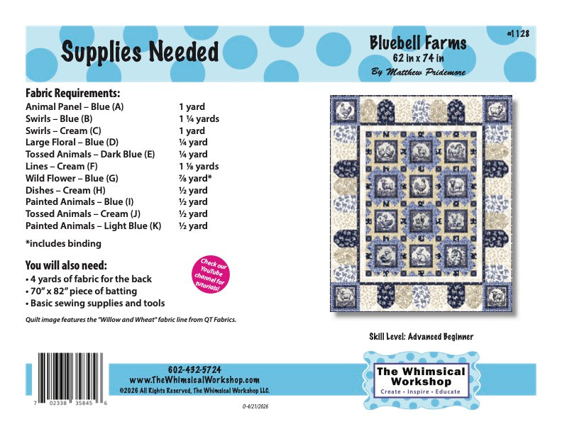 Bluebell Farms Quilt Pattern