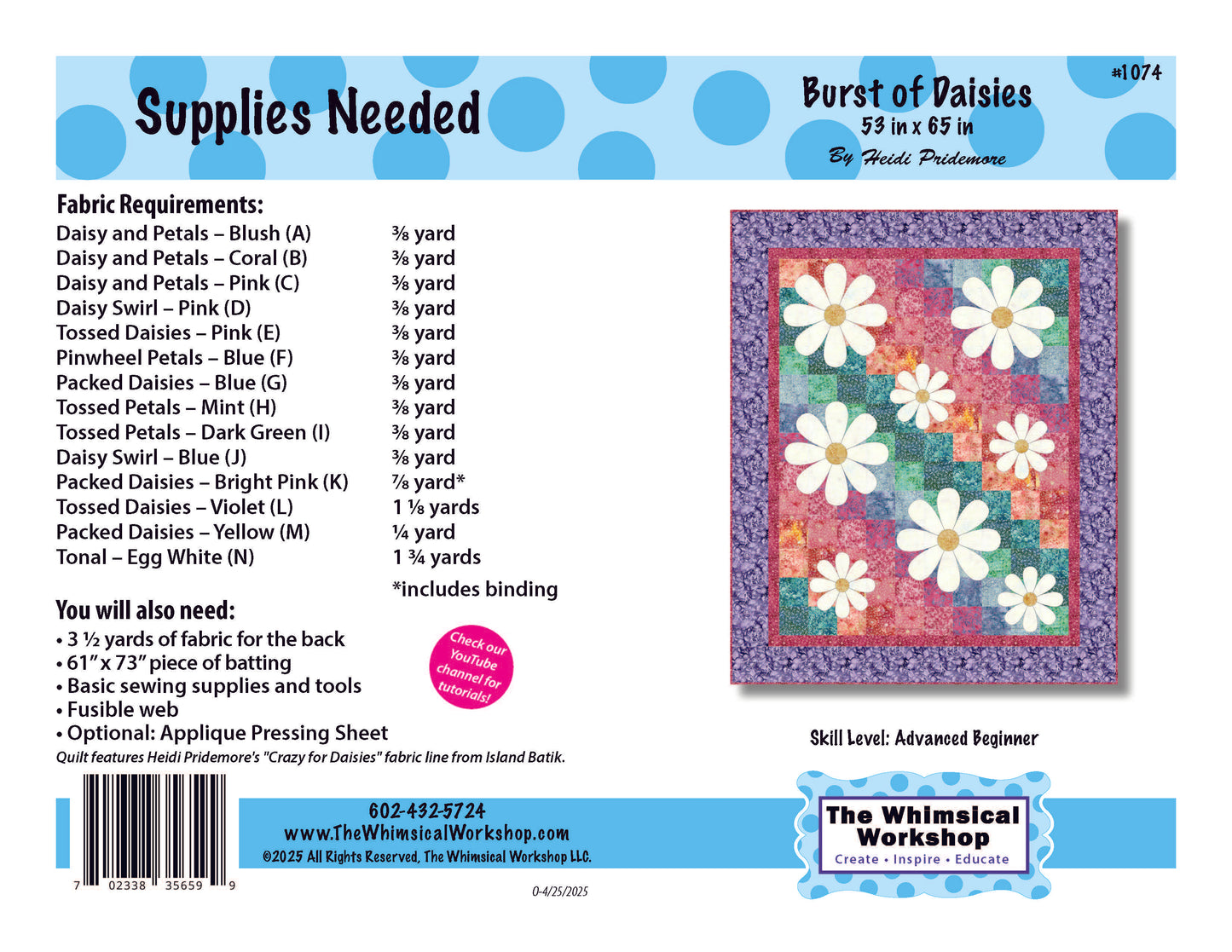 Burst of Daisies Quilt Pattern