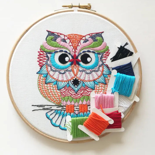 Owl - Hand Embroidery Kit
