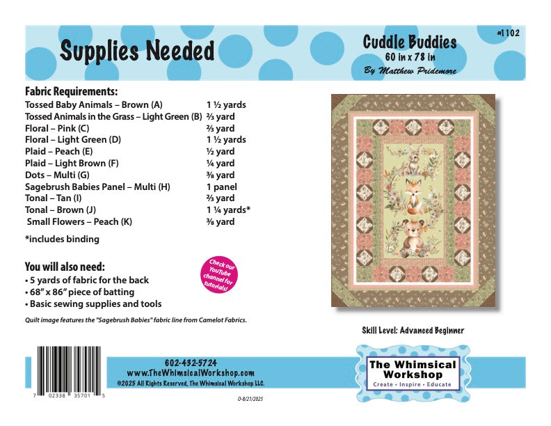 Cuddle Buddies Quilt Pattern