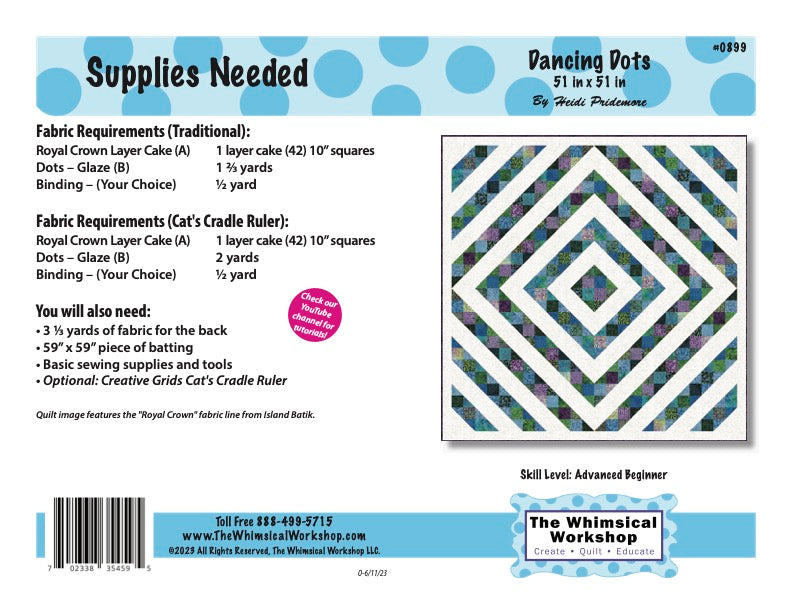 Dancing Dots Quilt Pattern