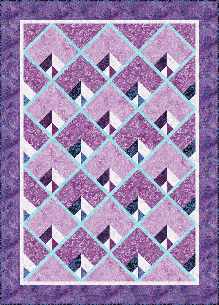 Deco Elegance Pieced Quilt Pattern | Fabric Kit