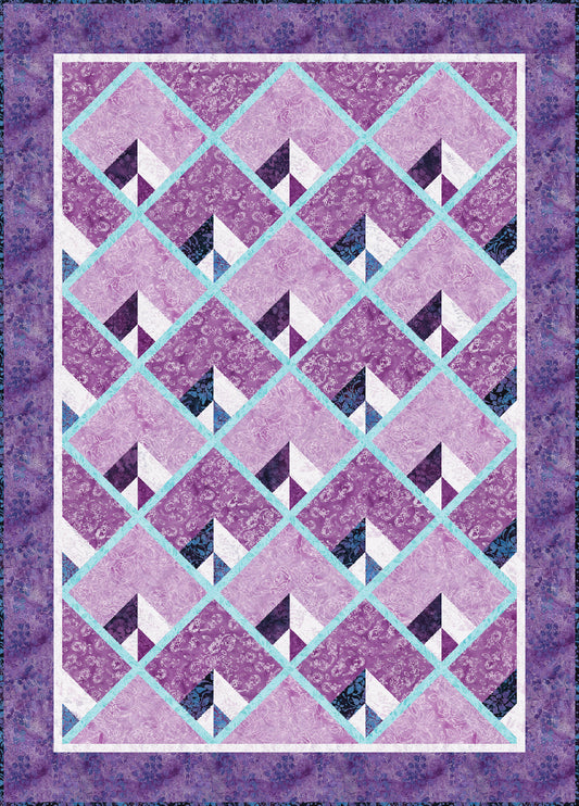 Deco Elegance Pieced Quilt Pattern | Fabric Kit
