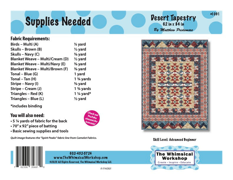 Desert Tapestry Quilt Pattern