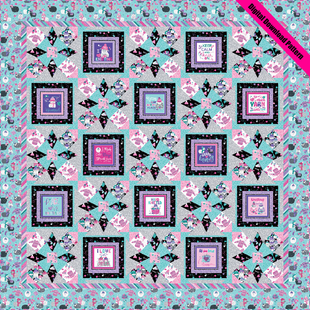 Eat, Sleep, Knit - Digital Download Pattern