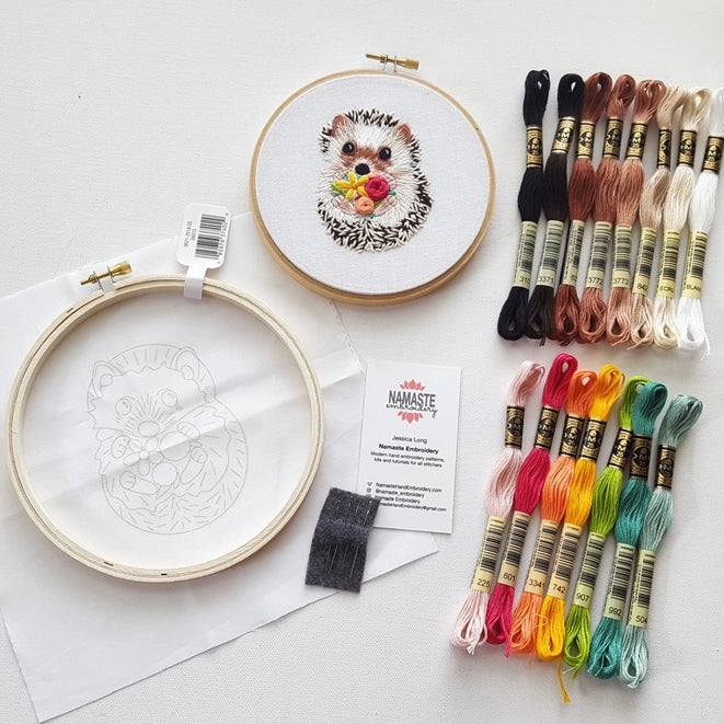 Hedgehog - Hand Embroidery Kit