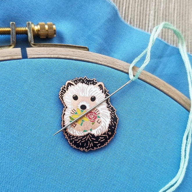Sweet Hedgehog Enamel Needle Minder