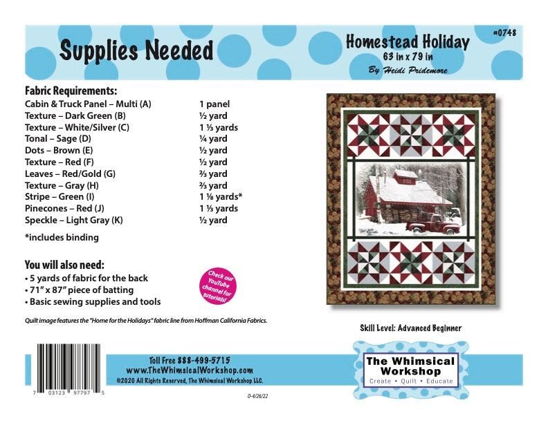 Homestead Holiday Quilt Pattern