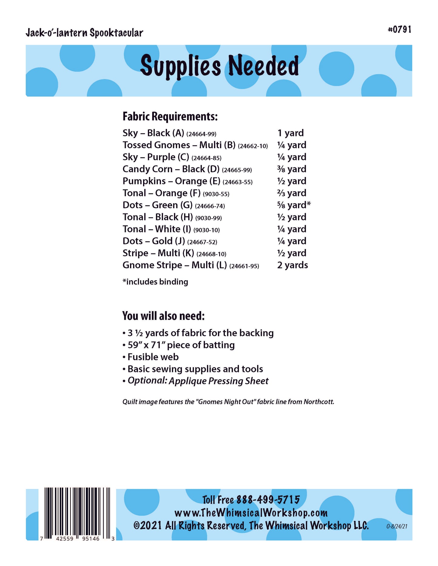 Jack-o'-lantern Spooktacular - Pattern