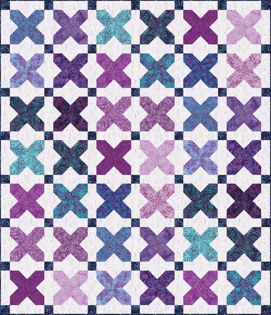 Just Kisses Pieced Quilt Pattern | Fabric Kit