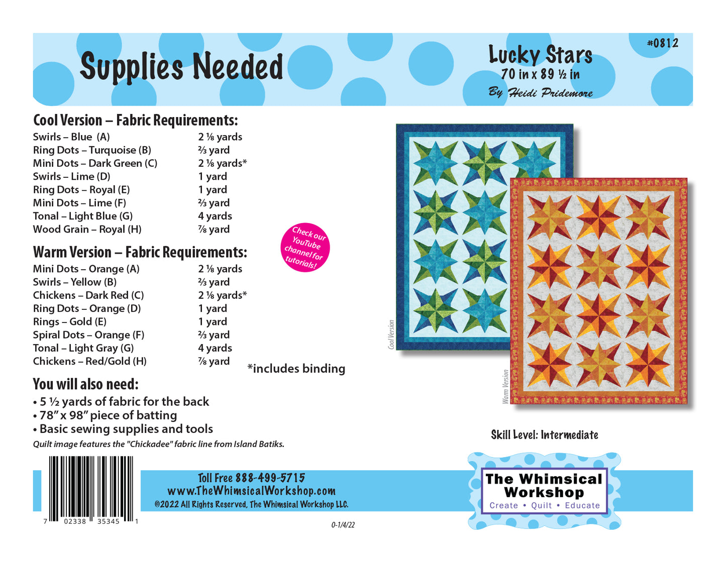 Lucky Stars Quilt Pattern