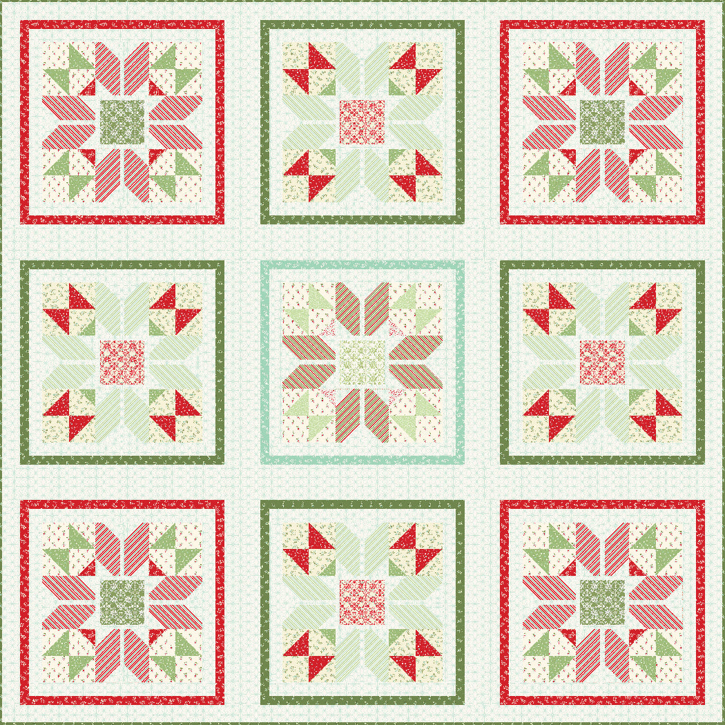 Merry Twinkles Pieced Quilt Pattern