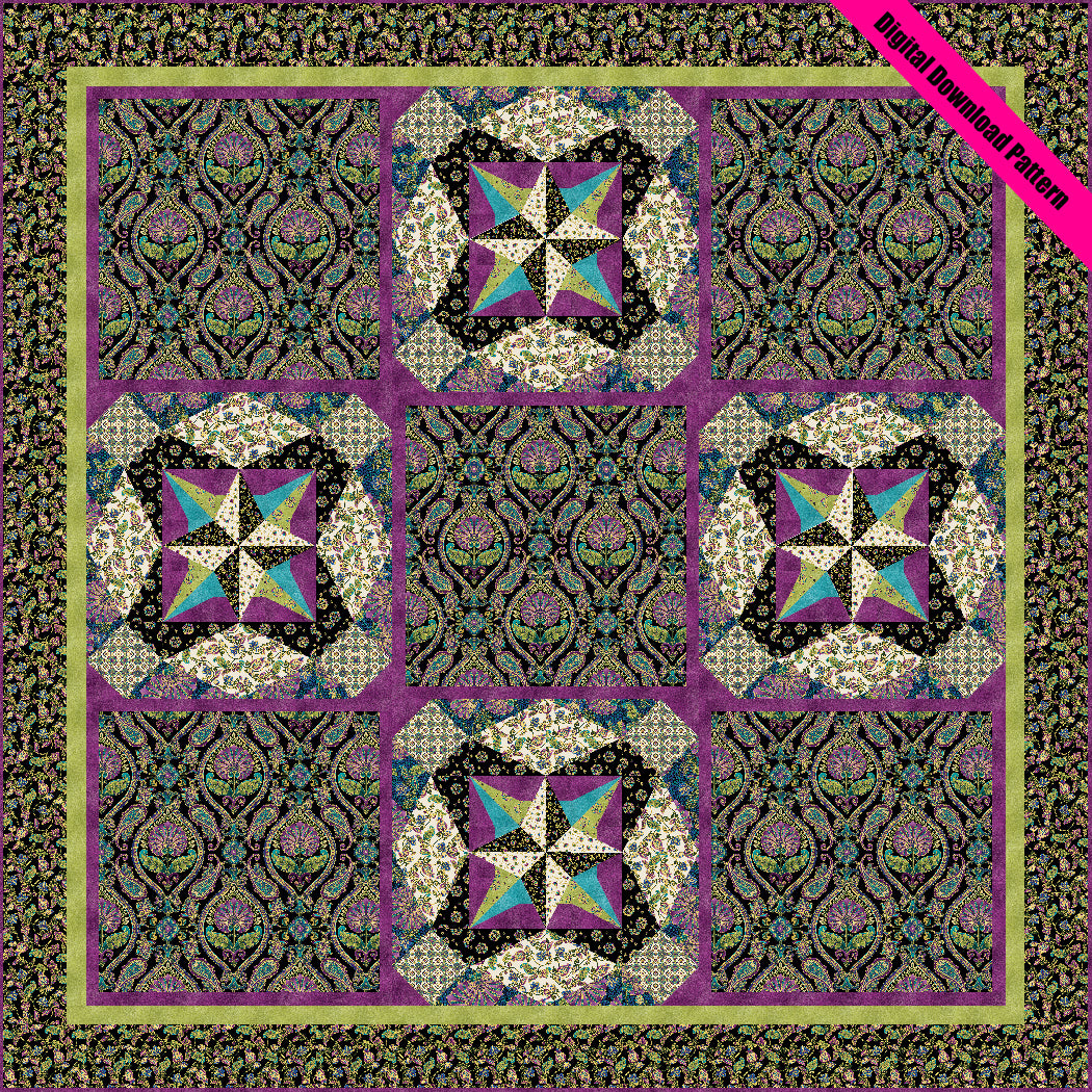 Midnight Blooms - Digital Download Pattern