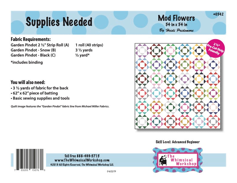 Mod Flowers Quilt Pattern