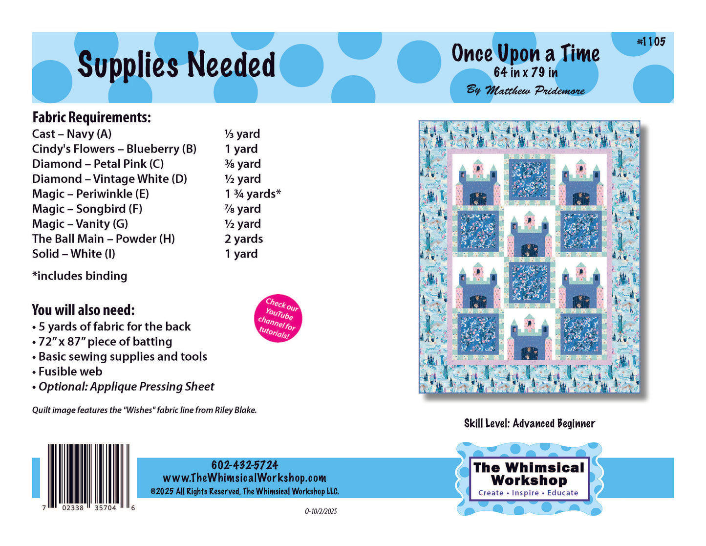 Once Upon a Time Quilt Pattern