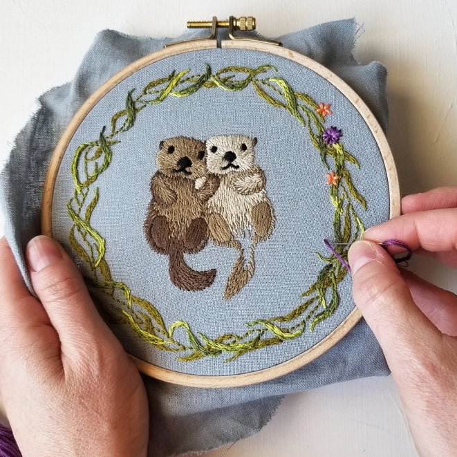 Otterly Adorable - Embroidery Kit