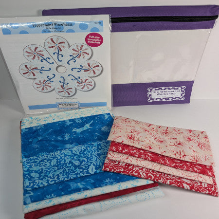 Peppermint Pinwheels Tree Skirt - Pattern | Fabric Kit