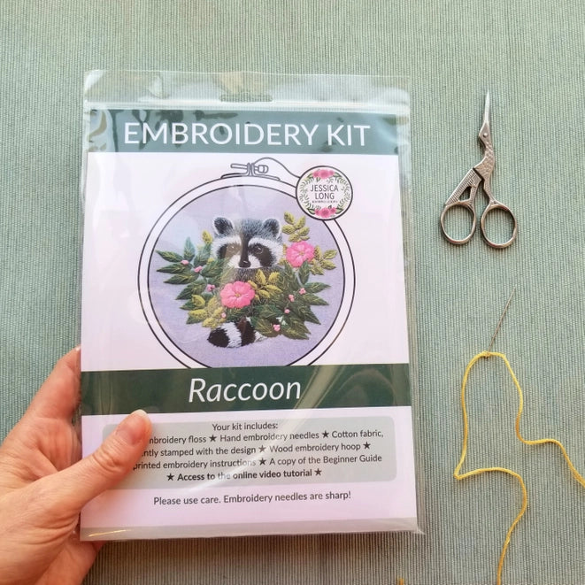 Raccoon - Hand Embroidery Kit