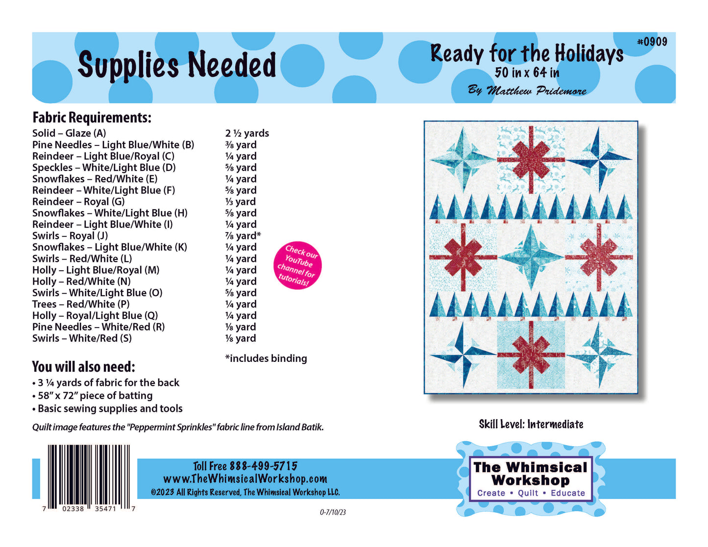 Ready for the Holidays - Pattern | Fabric Kit