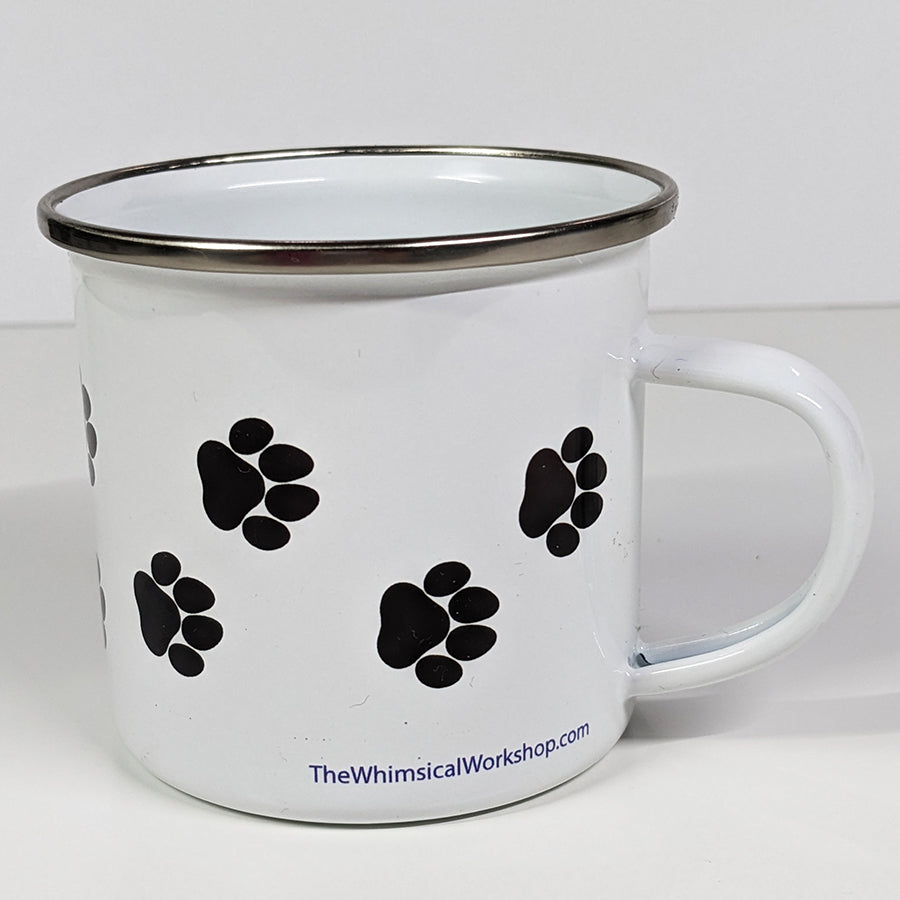 Scrappy the Dog 12oz Enamel Coffee Mug