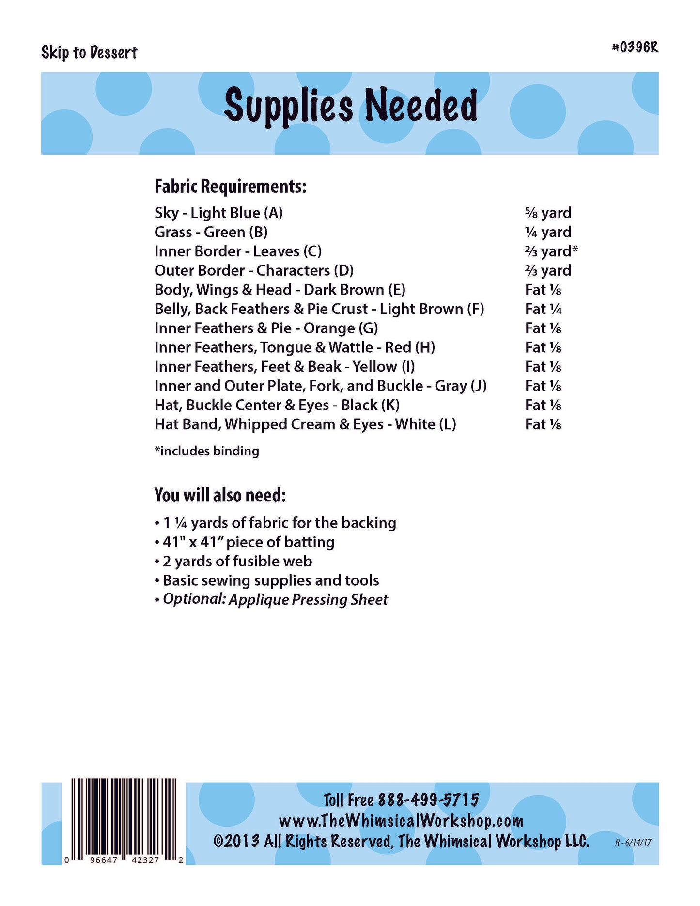 Skip to Dessert - Pattern