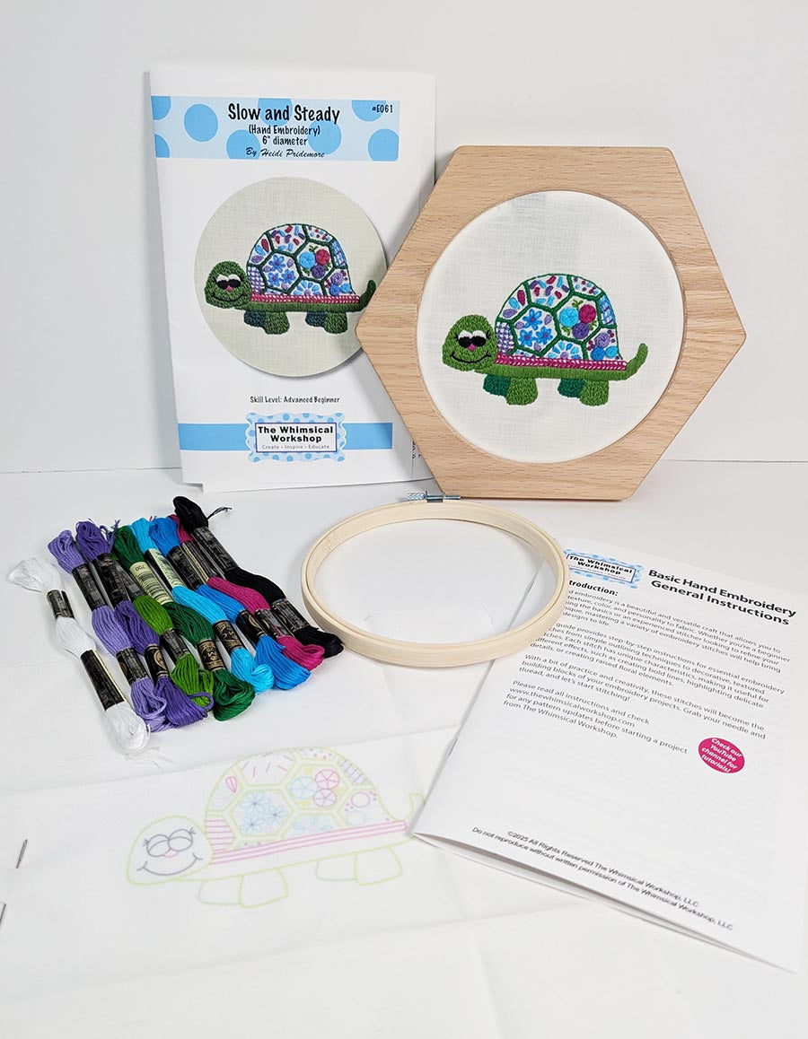 Slow and Steady Hand Embroidery Kit