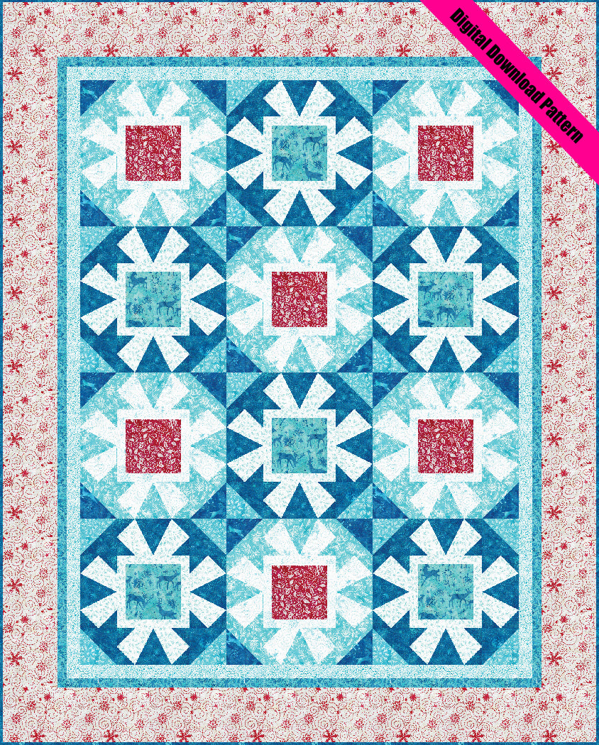 Snowfall Quilt Pattern | Fabric Kit