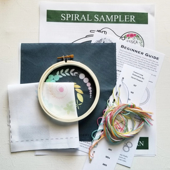 Spiral Sampler - Embroidery Kit