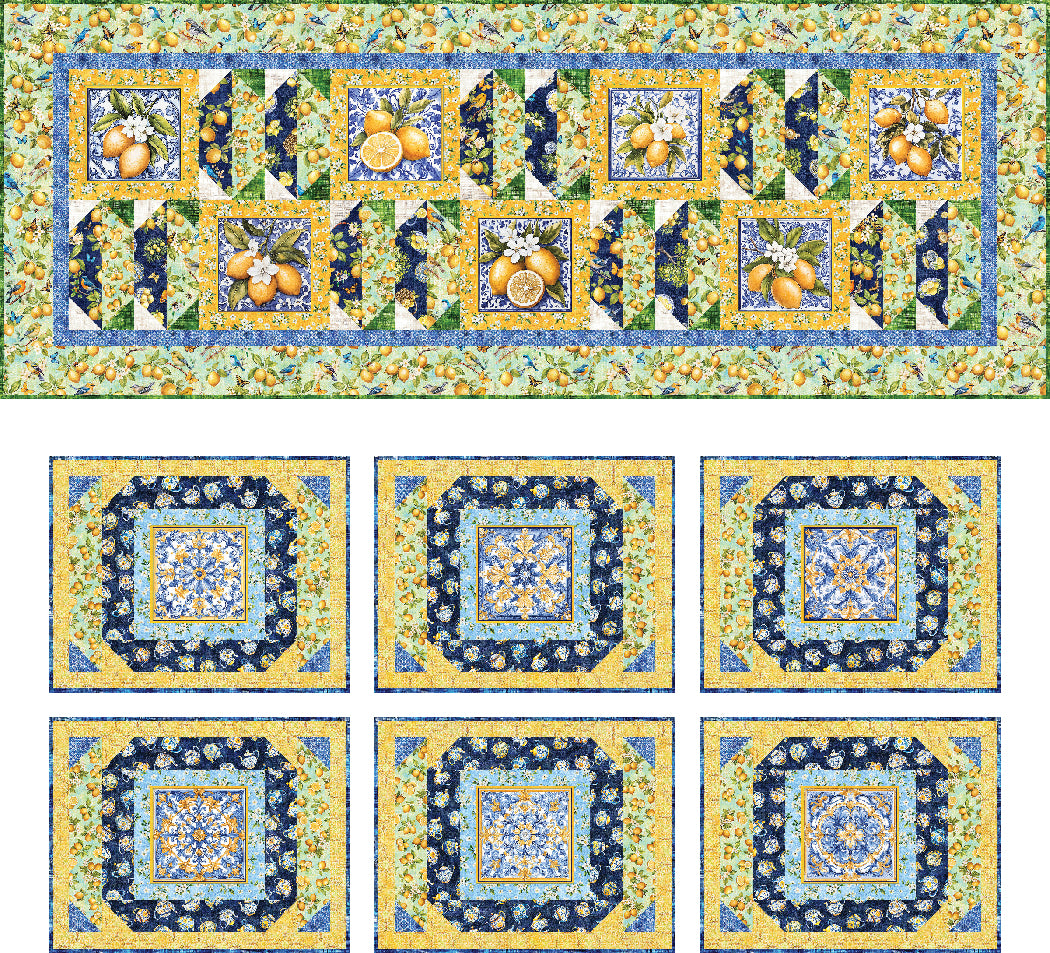 Splash of Lemon Table Set Quilt Pattern