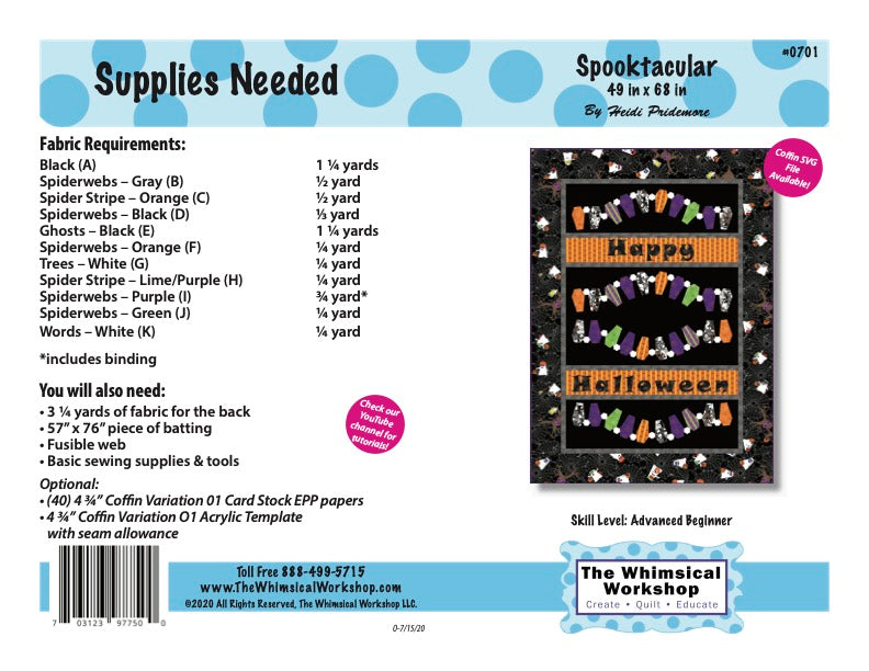 Spooktacular Quilt Pattern