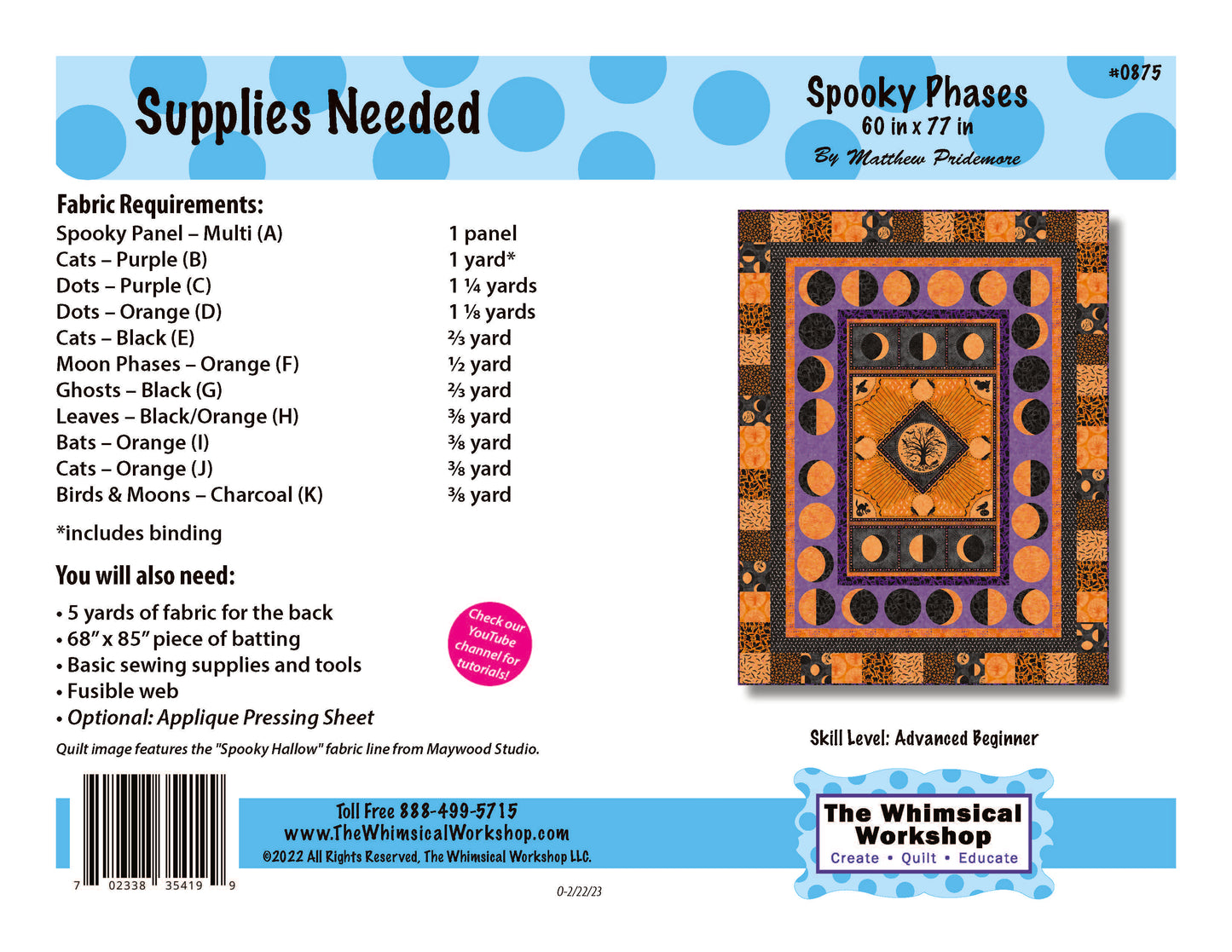 Spooky Phases Quilt Pattern