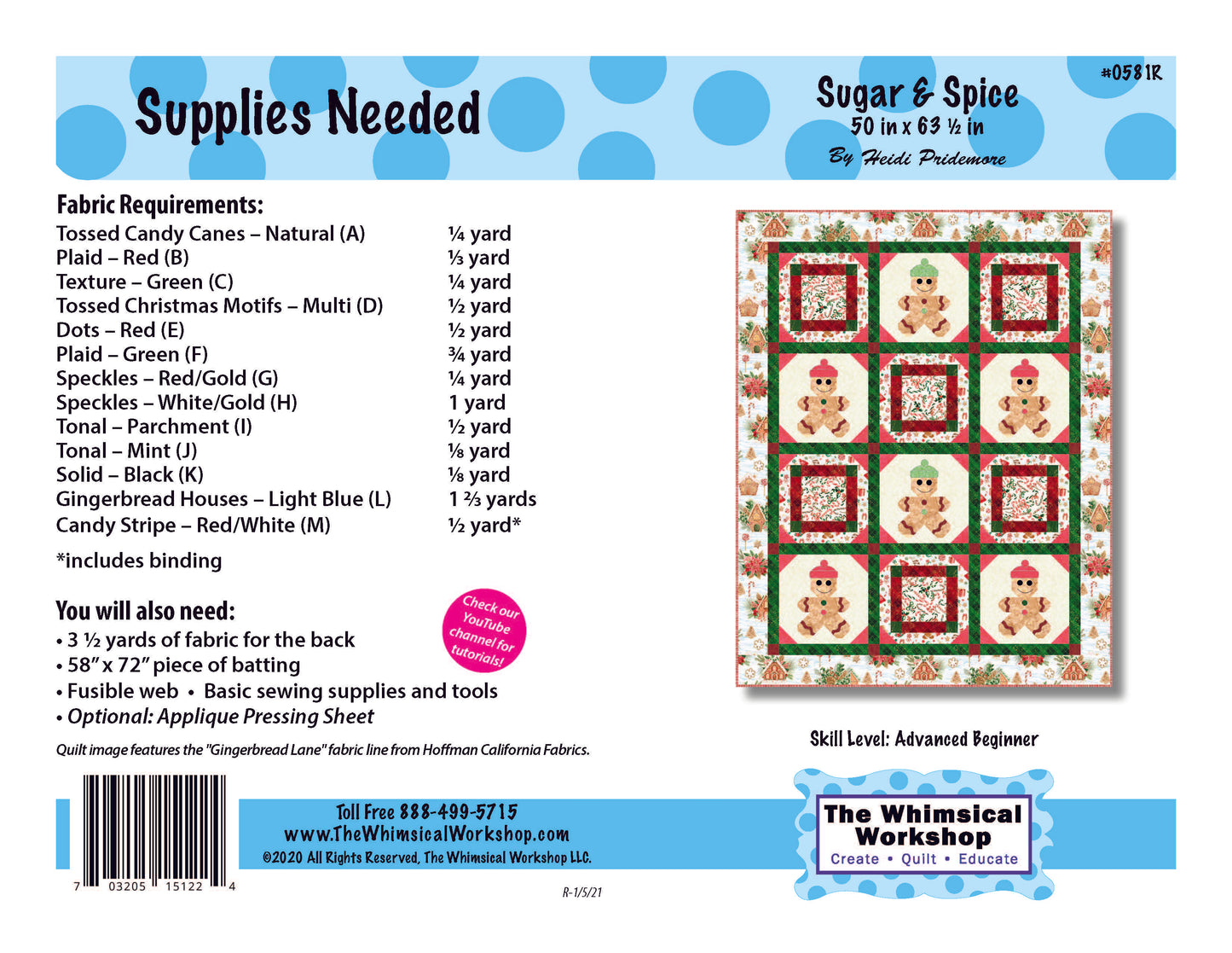 Sugar & Spice Quilt Pattern