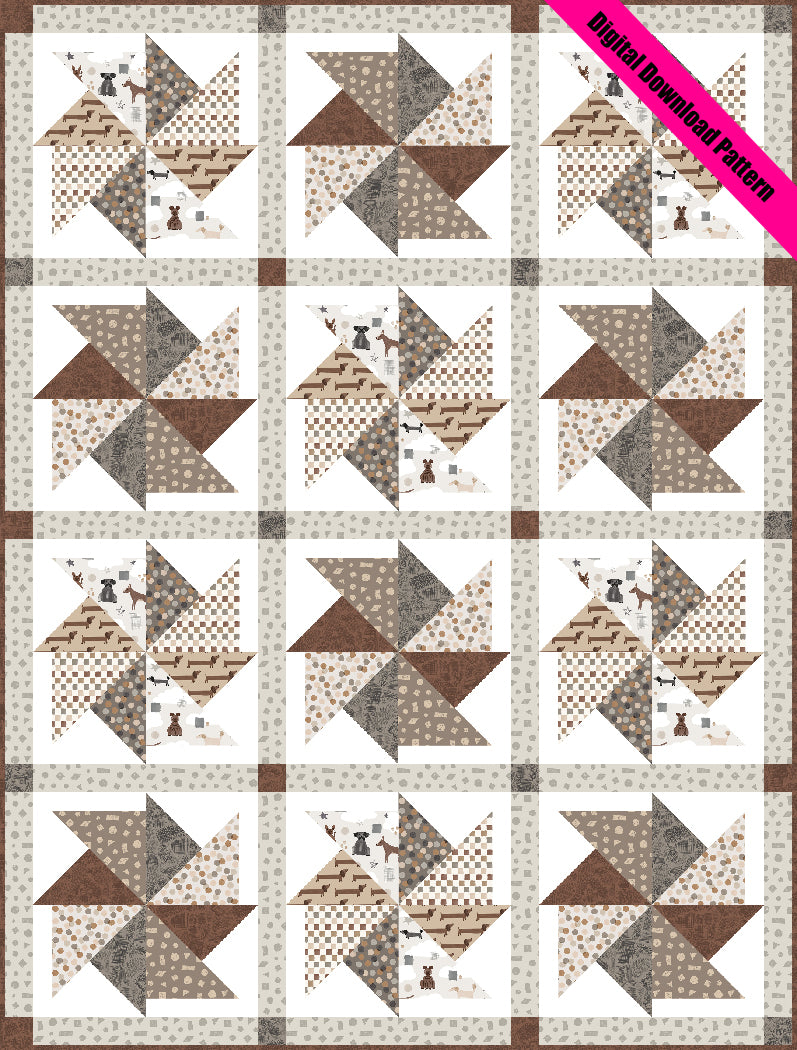 Tailspins & Twirls quilt pattern