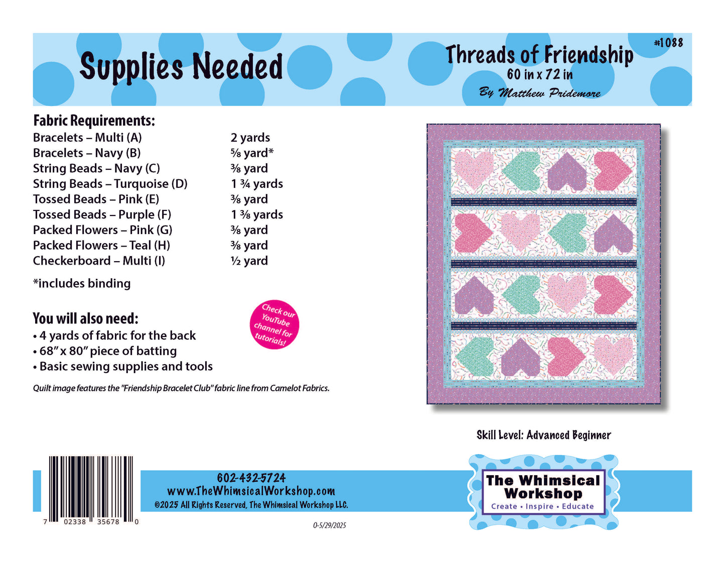 Threads of Friendship quilt pattern