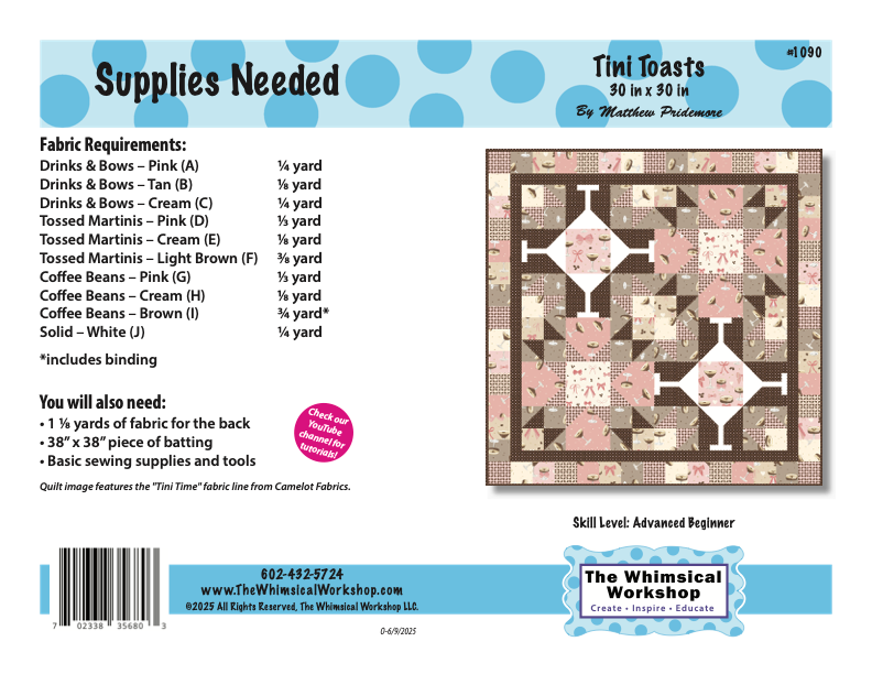 Tini Toasts Quilt Pattern