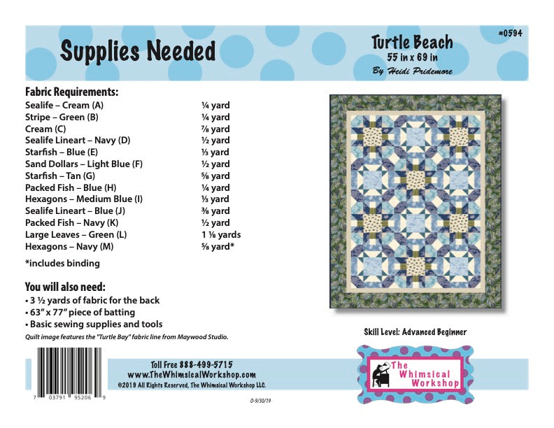 Turtle Beach Quilt Pattern