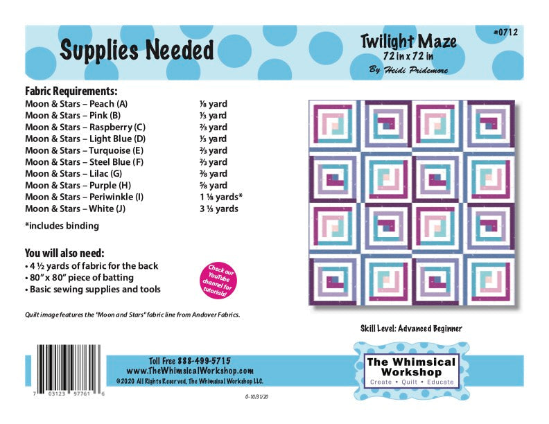 Twilight Maze Quilt Pattern