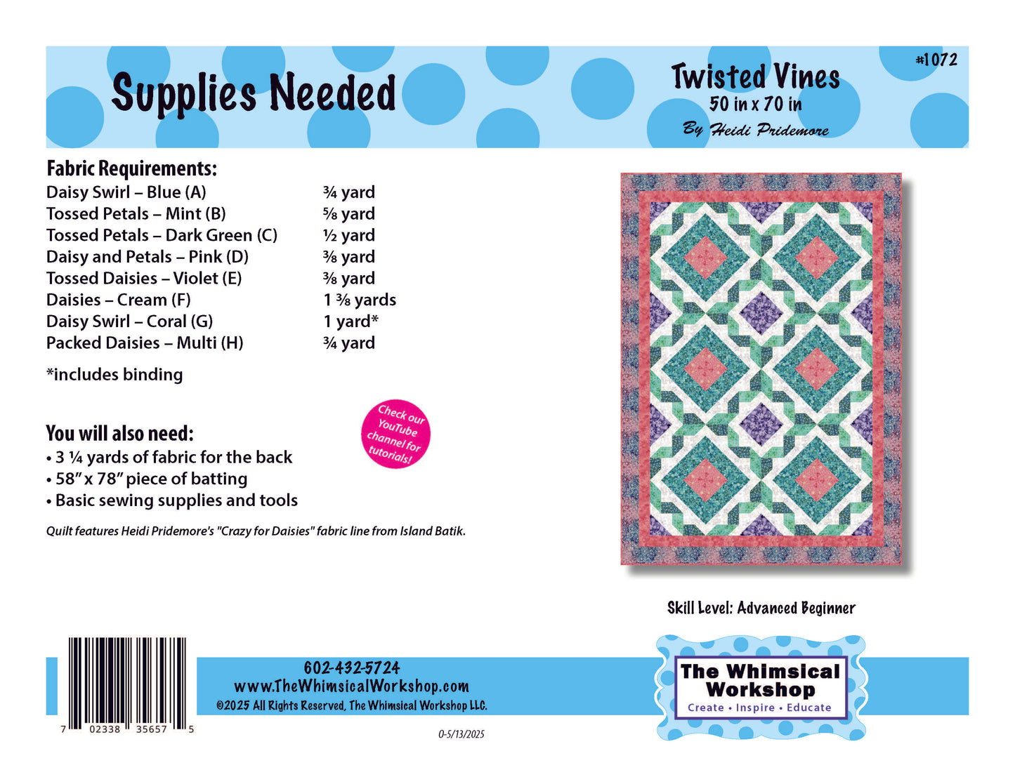 Twisted Vines Quilt Pattern